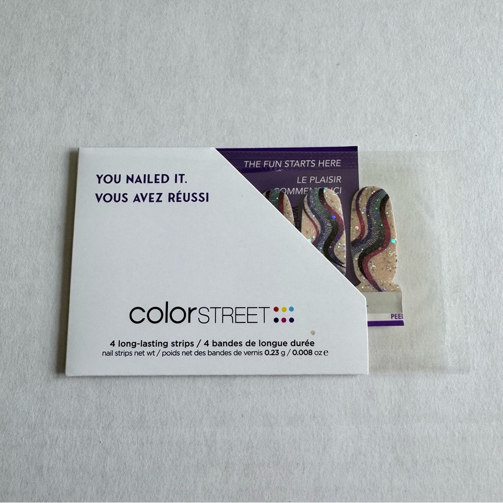 *Exclusive* Color Street: Glow With the Flow (Accent Pack) | Nude Glitter Curve - Picture 3 of 11